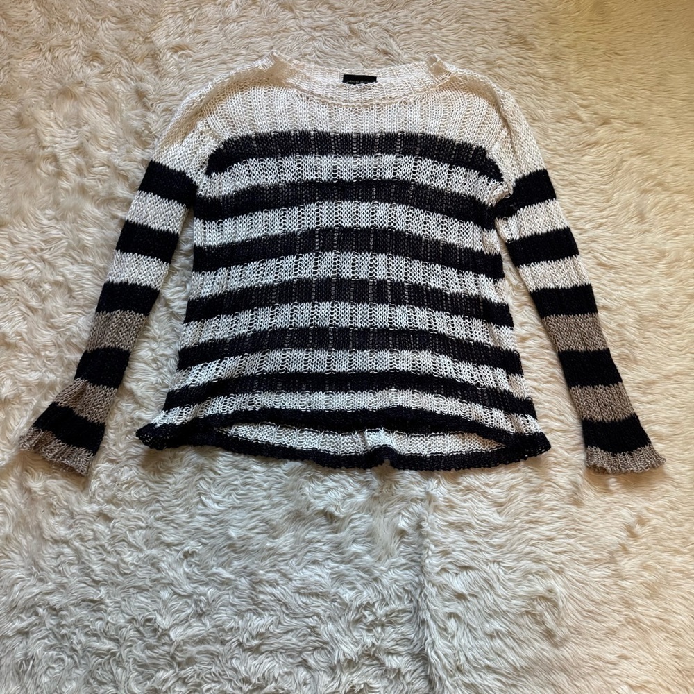 Roberto Collina Striped Knit Sweater - Size Small - Picture 2 of 4